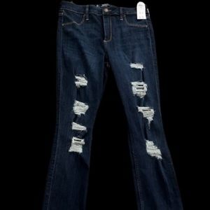 Hollister High Rise Jean Legging Dark Wash Skinny Jeans Size 29